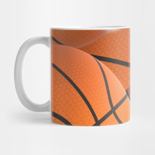 Abstract Basketballs Pattern for Fans and Players Mug